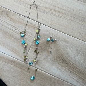Matching earring and necklace set